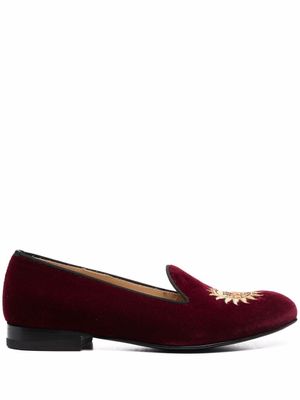 Scarosso chaussons Jordan en velours - Rouge