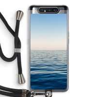 Water horizon: Samsung Galaxy A80 Transparant Hoesje met koord
