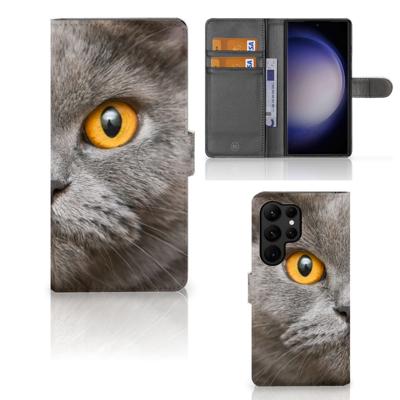 Telefoonhoesje | Met pasjeshouder | Samsung Galaxy S23 Ultra Britse Korthaar