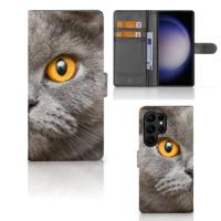 Telefoonhoesje | Met pasjeshouder | Samsung Galaxy S23 Ultra Britse Korthaar