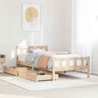Bedframe zonder matras massief grenenhout 90x190 cm