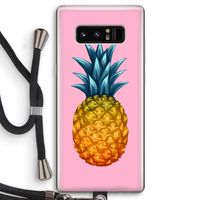 Grote ananas: Samsung Galaxy Note 8 Transparant Hoesje met koord