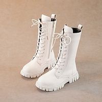 Voor meisjes Laarzen Dagelijks Casual laarzen Half-Kuit Laarzen Legerlaarzen Leer draagbaar Ademend Non-uitglijden Prinses Schoenen Kleine kinderen (4-7ys) Peuter (2-4 jaar) Dagelijks Thema feest Lightinthebox