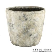 Charon cement rough cream big pot round l - thumbnail