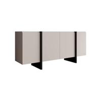 Meubella Dressoir Kelton - Beige - Zwart - 180 cm - thumbnail