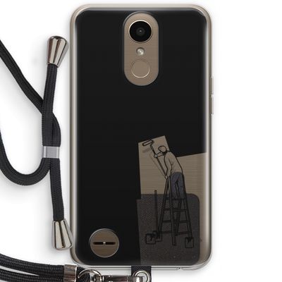 Musketon Painter: LG K10 (2017) Transparant Hoesje met koord