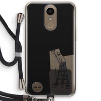 Musketon Painter: LG K10 (2017) Transparant Hoesje met koord