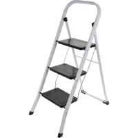 Keukentrap 3-treeds zwart-wit