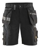 Blåkläder Short met stretch en spijkerzakken 15981343 | Zwart | Maat 44 - 7330509722060