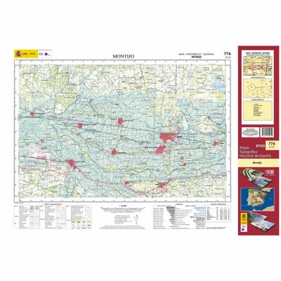 Topografische kaart 776 MT50 Montijo | CNIG - Instituto Geográfico Nacional1