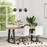 Eetkamerstoelen 4 st kunstleer wit