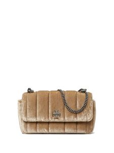 Tory Burch mini sac Kira en velours - Tons neutres