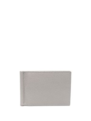 Thom Browne portefeuille en cuir à clip - Gris