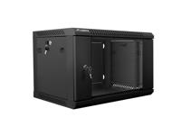 Lanberg 19" 6U 600x450 wandkast zwart wf01-6406-10b - thumbnail