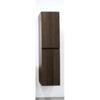 Adema Holz Hoge Kast - 160cm - 2 deuren - greeploos - donker eiken SW773965 Adema Holz Hoge Kast - 160cm - 2 deuren - greeploos - donker eiken SW773965