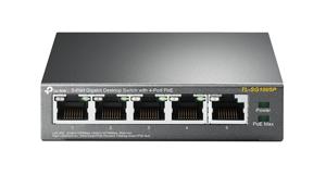 TP-Link TL-SG1005P Unmanaged Gigabit Ethernet (10/100/1000) Power over Ethernet (PoE) Zwart