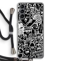 Vexx Black Mixtape: Samsung Galaxy S21 Transparant Hoesje met koord