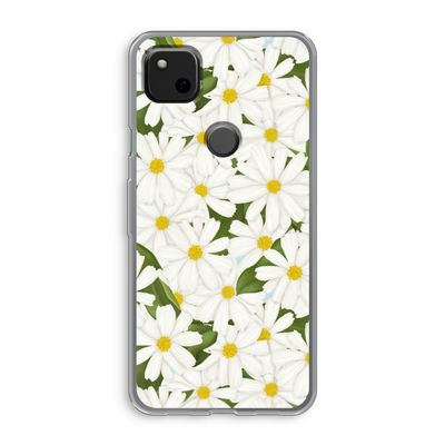 Summer Daisies: Google Pixel 4a Transparant Hoesje