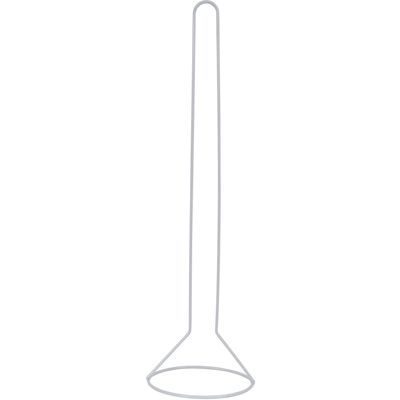 Wc/toiletrolhouder reservoir - metaal - wit - 50 cm - Voor 5 rollen