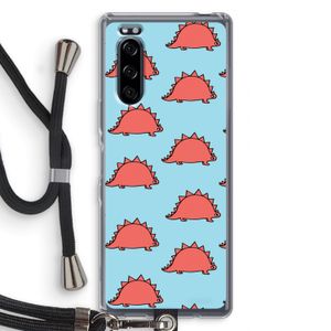 Dinosawrr: Sony Xperia 5 Transparant Hoesje met koord