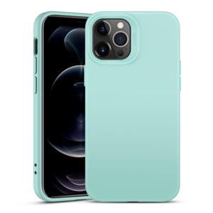 iPhone 12/12 Pro Cloud Soft Silicone Case Mint Green