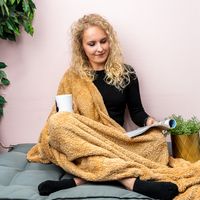 Snug Rug Sherpa Fleece Deken - Beige - thumbnail