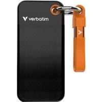 Verbatim Pocket SSD 2 TB USB Type-C 3.2 Gen 2 (3.1 Gen 2) Zwart, Oranje