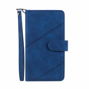 iPhone SE 2020 hoesje - Bookcase - Koord - Pasjeshouder - Portemonnee - Kunstleer - Blauw