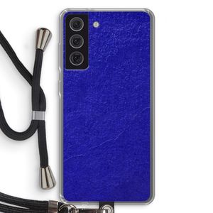 Majorelle Blue: Samsung Galaxy S21 FE Transparant Hoesje met koord