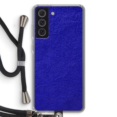 Majorelle Blue: Samsung Galaxy S21 FE Transparant Hoesje met koord