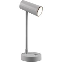 LED Bureaulamp - Trion Lono - 2.5W - Aanpasbare Kleur - Dimbaar - Rond - Mat Grijs - Kunststof - thumbnail