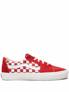 Vans baskets Sk8 Low Checkerboard - Rouge