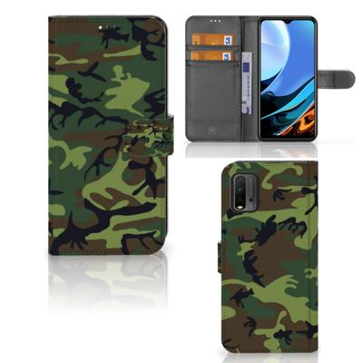 Xiaomi Redmi 9T | Poco M3 | Telefoon Hoesje | Army Dark