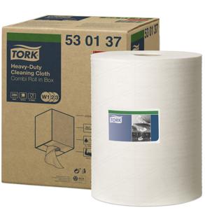 Reiningsdoek Tork Heavy-duty combi rol W1/2/3 nonwoven 280 vel wit 530137