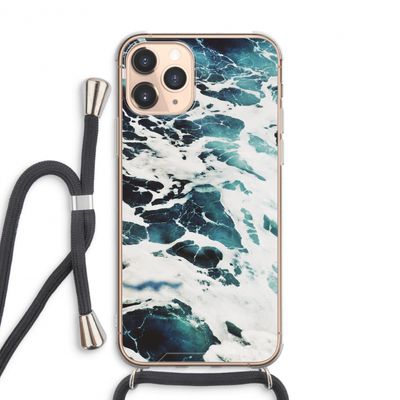 Golven: iPhone 11 Pro Max Transparant Hoesje met koord