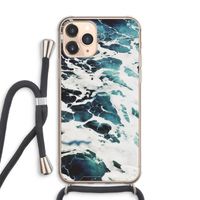 Golven: iPhone 11 Pro Max Transparant Hoesje met koord