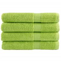 VidaXL Handdoeken solund 4 st 600 g/m² 100x200 cm appelgroen