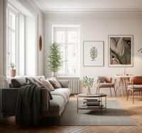 Lichtbruin vlas textuur tapijt