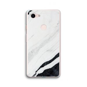 Elegante marmer: Google Pixel 3 XL Transparant Hoesje