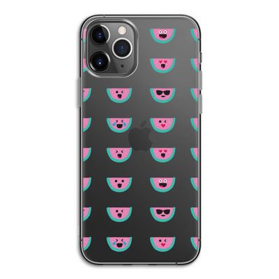 Smiley watermeloenprint: iPhone 11 Pro Transparant Hoesje