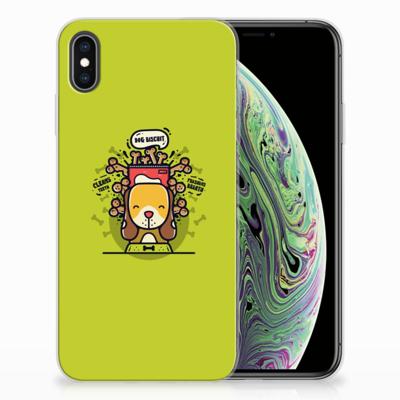 Apple iPhone Xs Max Telefoonhoesje met Naam Doggy Biscuit Apple iPhone Xs Max Telefoonhoesje met Naam Doggy Biscuit