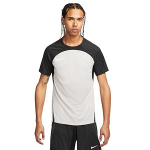 Nike Dri-Fit Strike III Voetbalshirt Grijs Zwart Wit