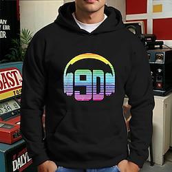 retro vintage hoodie jaren 90 voor heren volwassenen katoenmix hot stamping feest casual dagelijks Lightinthebox