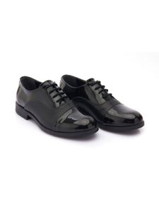 Moustache derbies en cuir verni - Noir