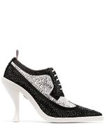 Thom Browne derbies 105 mm à ornements en cristal - Noir - thumbnail