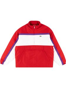 Supreme x Lacoste sweat à col zippé - Rouge