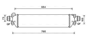 Intercooler, inlaatluchtkoeler OLA4664