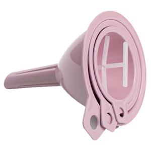 Plasticforte Techters - 3x delig - roze - verschillende formaten - 6.5 , 8 en 9.5 cm