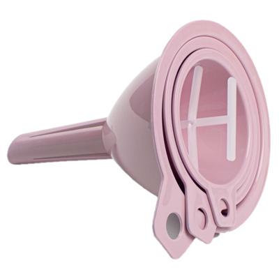 Plasticforte Techters - 3x delig - roze - verschillende formaten - 6.5 , 8 en 9.5 cm