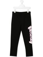 Stella McCartney Kids pantalon de jogging à logo imprimé - Noir